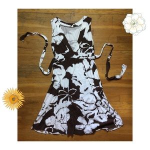 Ana Stretch Brown Floral Sundress